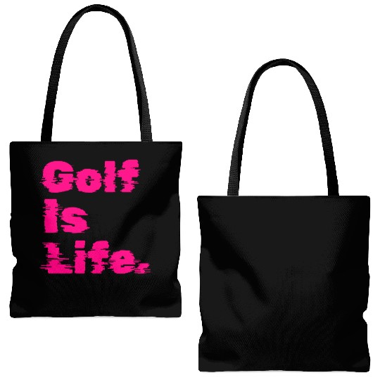 Golf Is Life, Hot Pink, Golfer, I Like Golf Tote Bags (AOP)