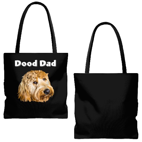 Dood Dad Goldendoodle Tote Bags (AOP)