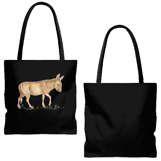 Farm Donkey Animal Lover Zookeeper Mule Farmer Tote Bags (AOP)