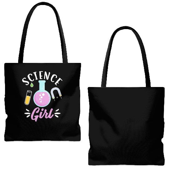 Science Girl Chemistry Student Teacher Chemist Sci Tote Bags (AOP)