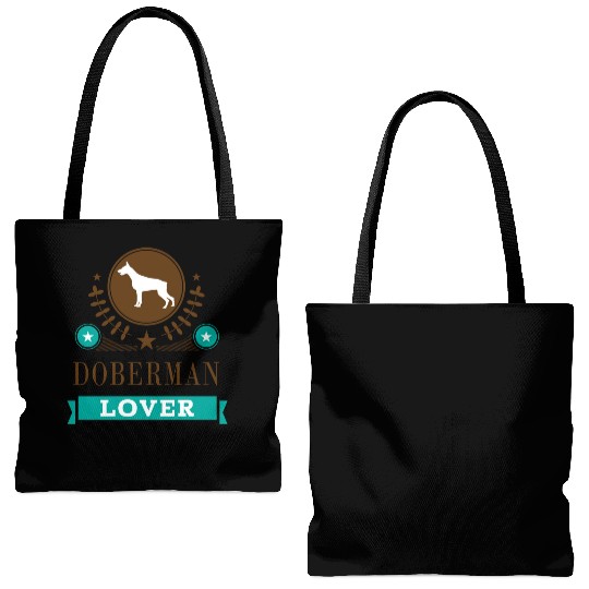 Doberman Lover Tote Bags (AOP)