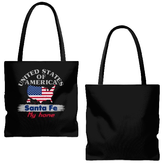 United States of America - Santa Fe my home - USA Tote Bags (AOP)
