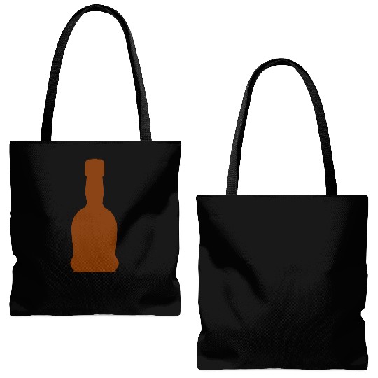 Liquor Bottle Vector Single Color Tote Bags (AOP)