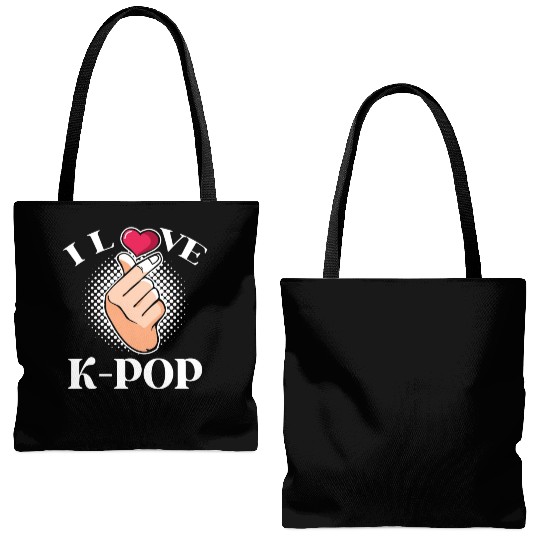 K-Pop K-drama Korean Music KPop Kdrama Gift Tote Bags (AOP)