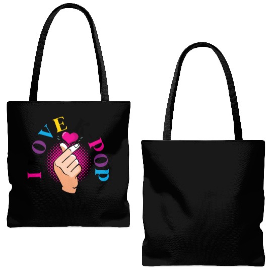 K-Pop K-drama Korean Music KPop Kdrama Gift Tote Bags (AOP)