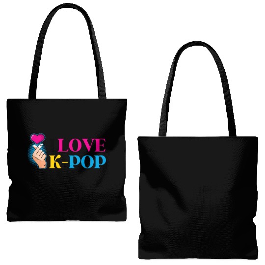 K-Pop K-drama Korean Music KPop Kdrama Gift Tote Bags (AOP)