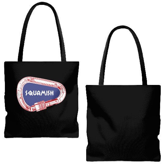 Squamish Rock Climbing Carabiner Tote Bags (AOP)