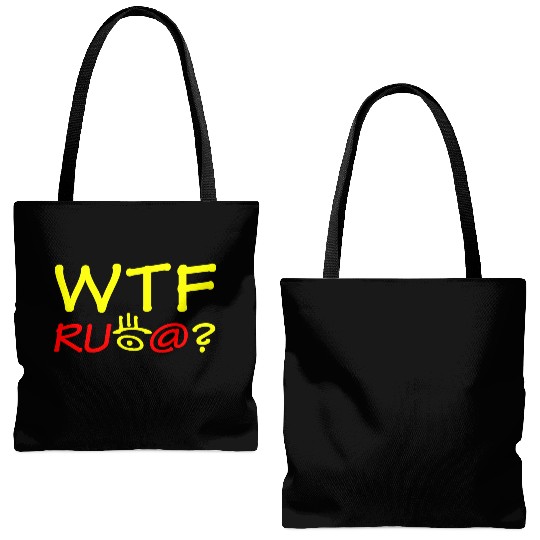 WTF are you looking at? Tote Bags (AOP)