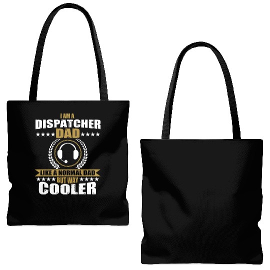 Funny Dispatcher Dad Saying 911 Emergency Calls Tote Bags (AOP)