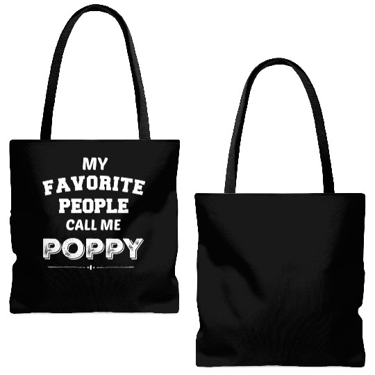 My Favorite People Call Me Poppy Poppy Tote Bags (AOP)