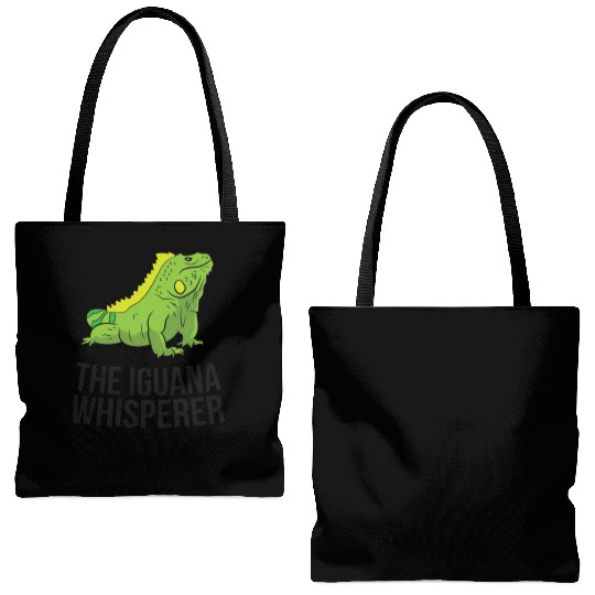 The Iguana Whisperer Gecko Lizard Lover Tote Bags (AOP)