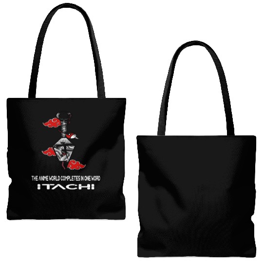 The anime world completes in one word Itachi Tote Bags (AOP)
