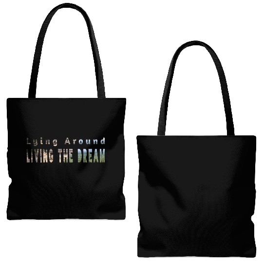 Living the dream Tote Bags (AOP)