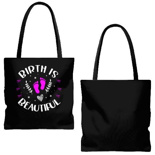 Doula Midwifery Birth Childbirth Pregnancy Midwife Tote Bags (AOP)