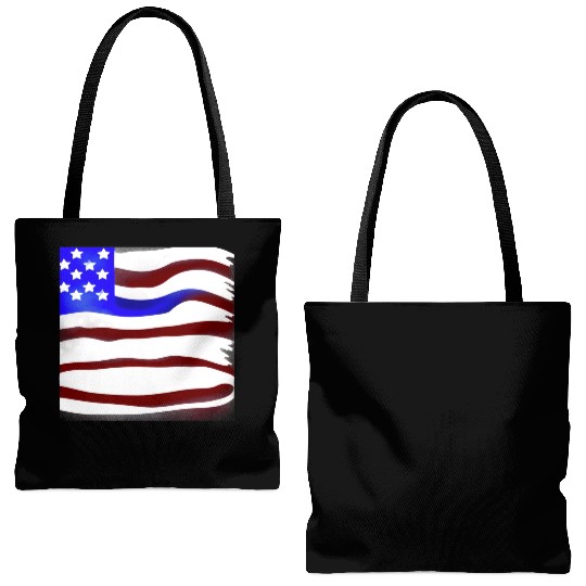 Usa Flag Tote Bags (AOP)