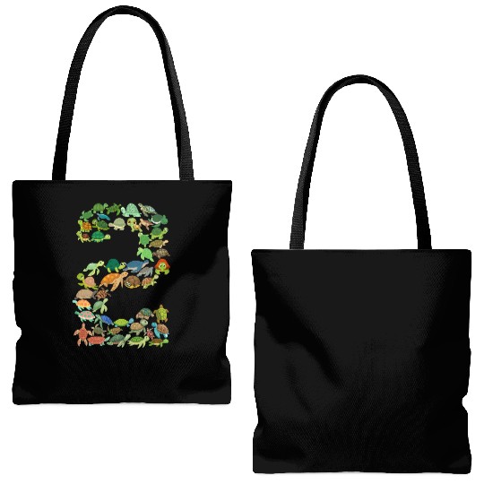 2nd birthday sea turtle tortoise theme 2 year old Tote Bags (AOP)