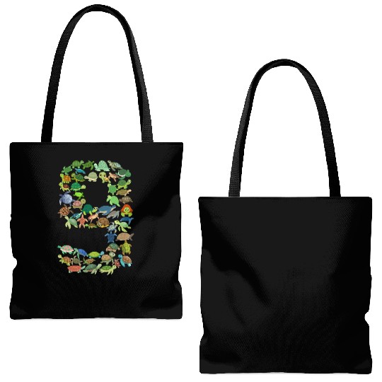 9th Birthday Sea Turtle Tortoise Theme 9 Year Old Tote Bags (AOP)