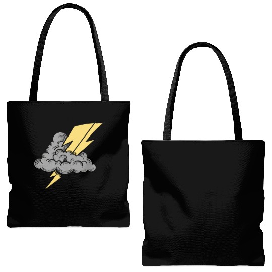Lightning Bolt Tote Bags (AOP)