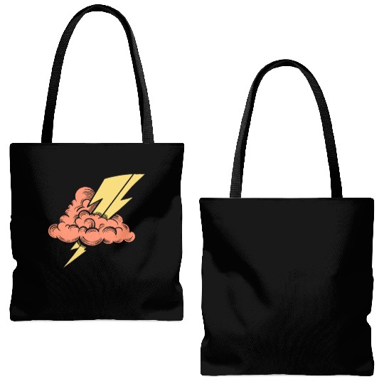 Lightning Bolt Tote Bags (AOP)