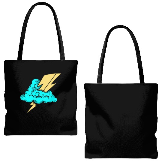 Lightning Bolt Tote Bags (AOP)
