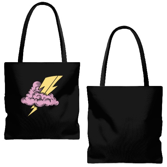 Lightning Bolt Tote Bags (AOP)