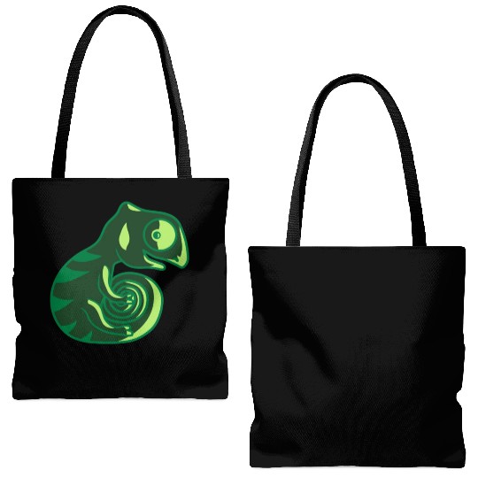 chameleon lizard bunny sweet Tote Bags (AOP)