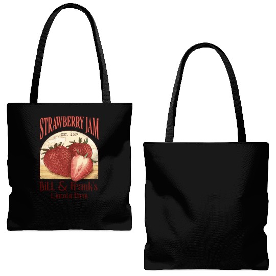 Bill and Frank Strawberry Jam The last of us Tote Bags (AOP)