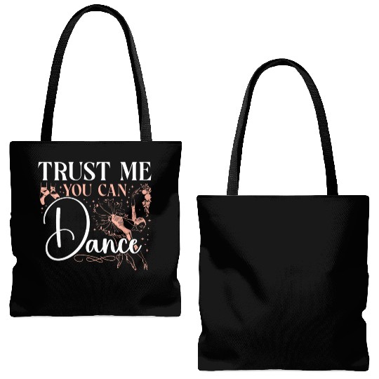 Ballet Dancer Dance Girl Ballerina Tote Bags (AOP)