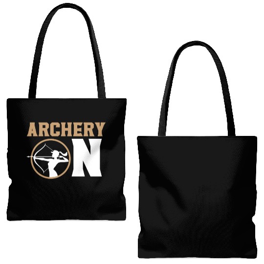 Archery On Bow Hunter Archer Target Arrow Bowman Tote Bags (AOP)