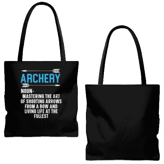 Archery Bow Hunter Archer Shoot Arrow Bowman Tote Bags (AOP)