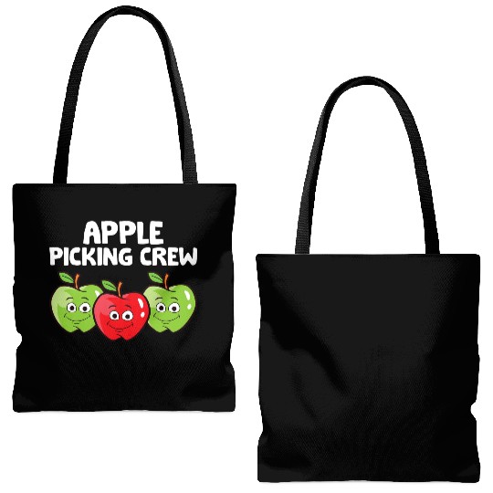 Apple Farmer Apple Lover Fruit Funny Apple Picking Tote Bags (AOP)