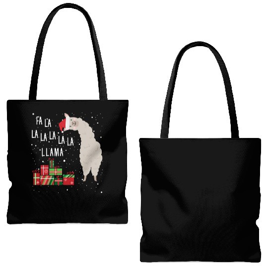 Fa La La Llama Tote Bags (AOP)