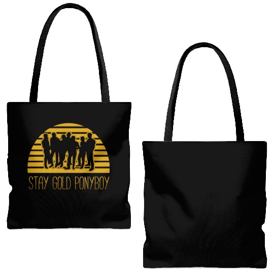 Stay Gold Pony Tote Bags (AOP)