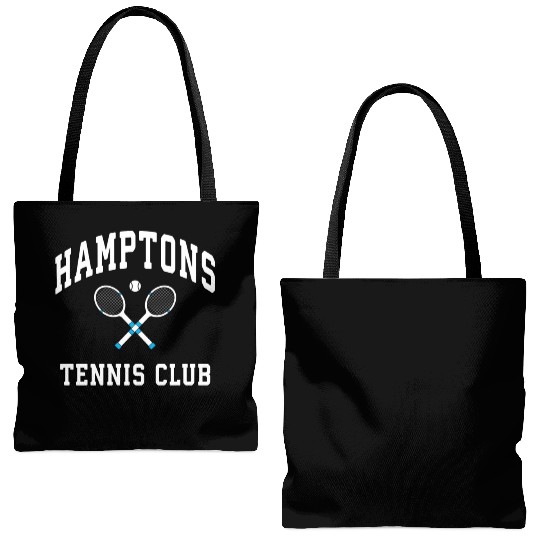 Hamptons Tennis Club Preppy New York Montauk Varsi Tote Bags (AOP)