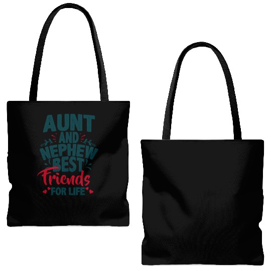 Aunt And Nephew Best Friends Tote Bags (AOP)