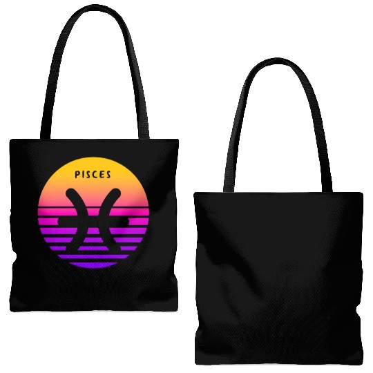Pisces Zodiac Sign Sunset Pisces Tote Bags (AOP)