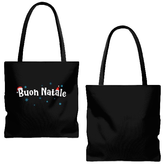 Buon Natale Italian Tote Bags (AOP)
