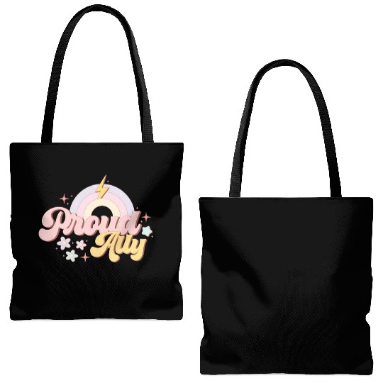 Proud Ally, LGBT Pride Month Tote Bags (AOP)