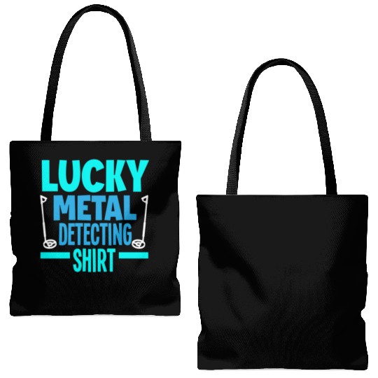 Lucky Metal Detecting Detectorist Metal Detecting Tote Bags (AOP)