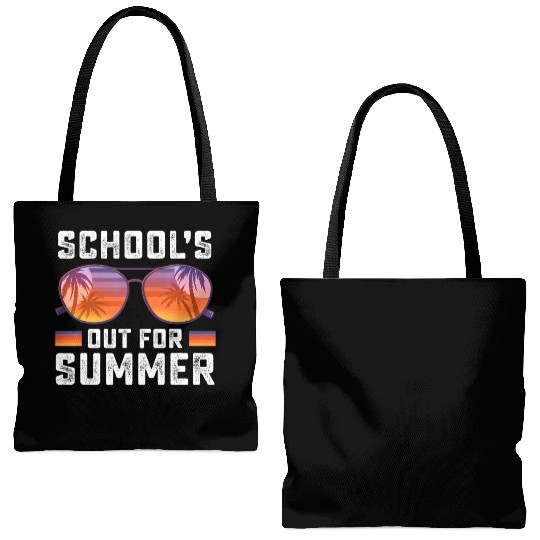 Last Day Of School Schools Out For Summer Teacher Tote Bags (AOP)