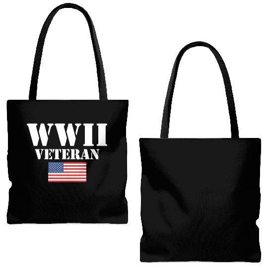 American Patriot Wwii Veteran Military World War 2 Tote Bags (AOP)