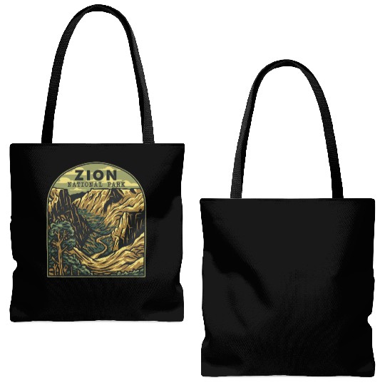 zion national park Tote Bags (AOP)