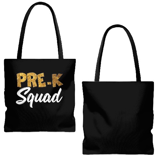 Team Pre K Teacher Back To School s Top Tote Bags (AOP)