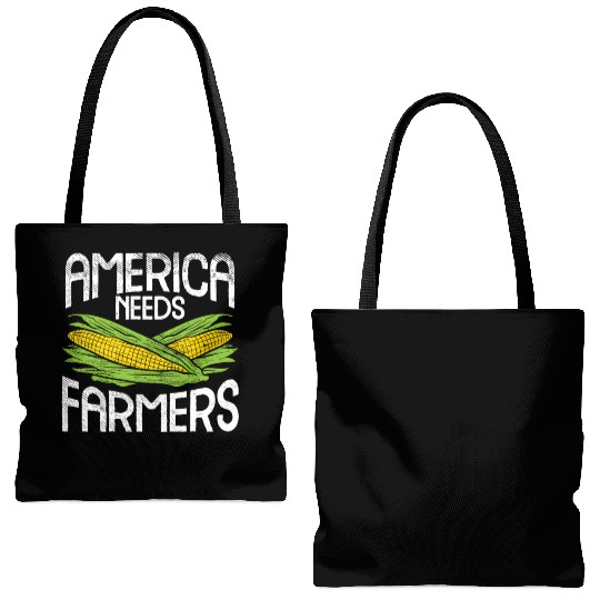 America Needs Farmers Agriculture Corn Farming Tote Bags (AOP)