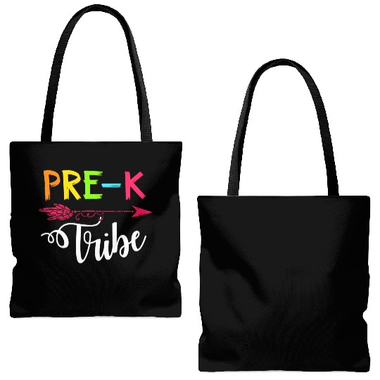 Team Pre K Teacher Tribe Back To School Tote Bags (AOP)