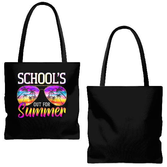 Last Day Of School Schools Out For Summer Teacher Tote Bags (AOP)