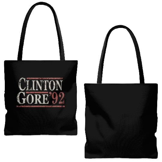 Distressed Bill Clinton Al Gore 1992 Tote Bags (AOP)