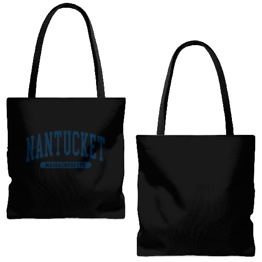 Nantucket Massachusetts Tote Bags (AOP)