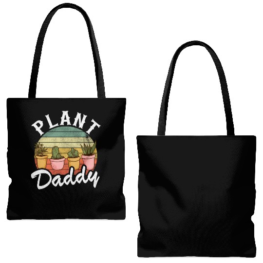 Landscaper Gardener Dad Plants Expert Plant Daddy Tote Bags (AOP)