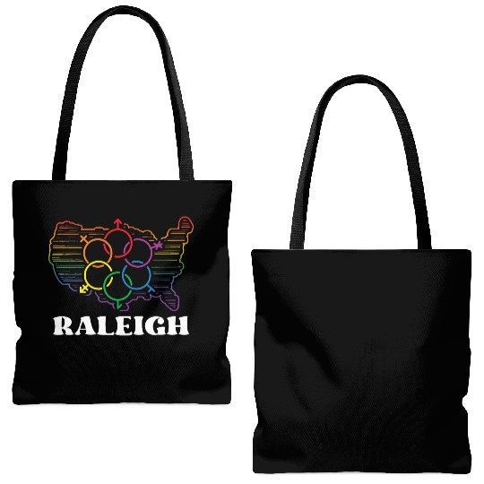 Raleigh Pride Month Pride Flag LGBT Community LGBT Tote Bags (AOP)